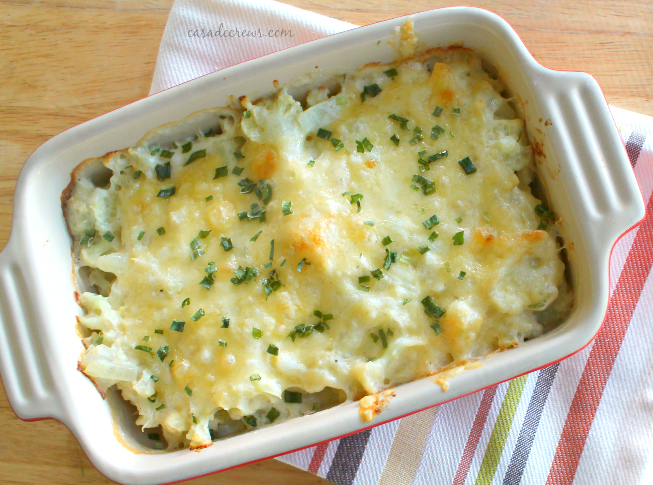 Yes, we'll have mashed 'taters, but we'll also have this creamy, cheesy, side!