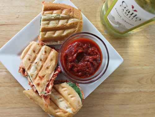 chicken parm panini for #SundaySupper