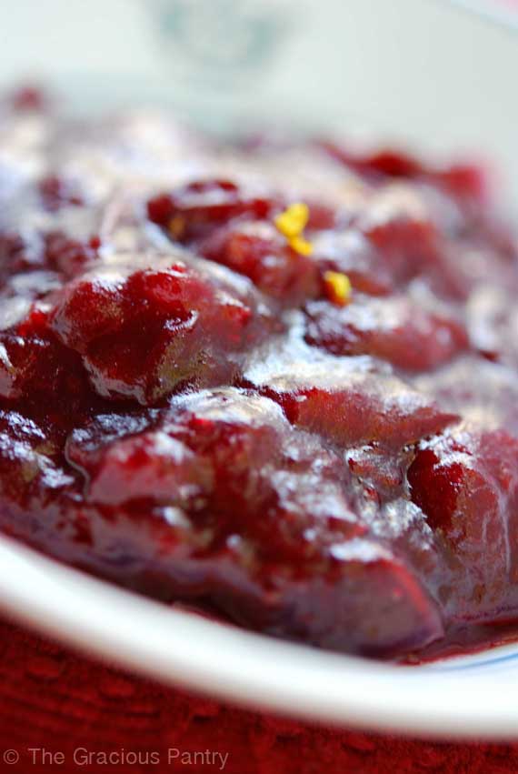 Clean Eating Cranberry Sauce {via}