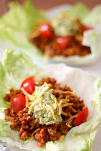 Turkey Taco Lettuce Wraps #WeekdaySupper #McSkilletSauce