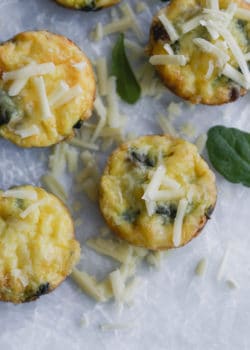 Sausage, Spinach, and Cheese Egg Cups