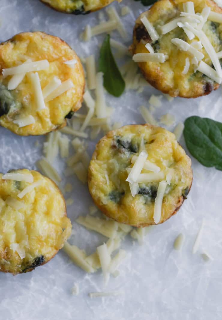 Sausage, Spinach, and Cheese Egg Cups