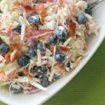 blueberry coleslaw with bacon