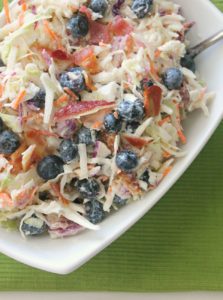 blueberry coleslaw with bacon