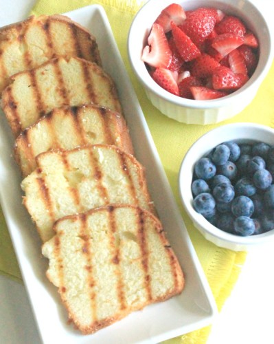 grilled pound cake