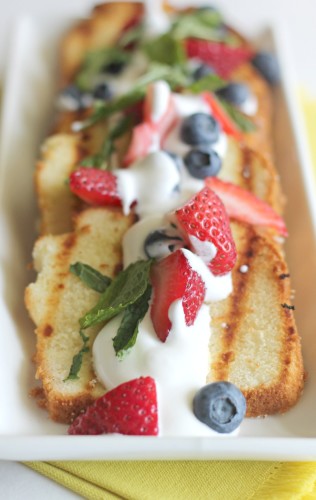 grilled pound cake