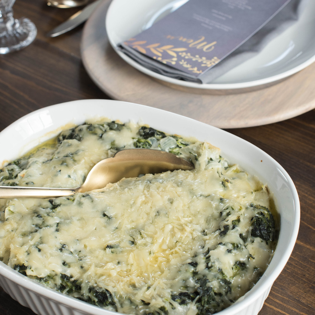 Spinach Gratin for Thanksgiving Dinner! View More: http://carolineevan.pass.us/friendsgiving