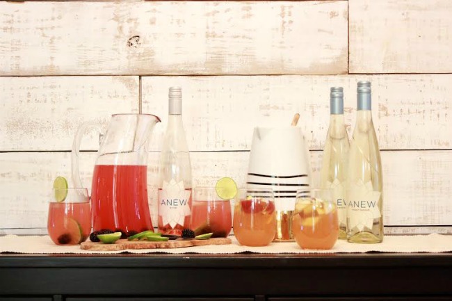 cocktail party with anew wines