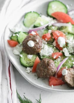 Baked Gyro Meatballs