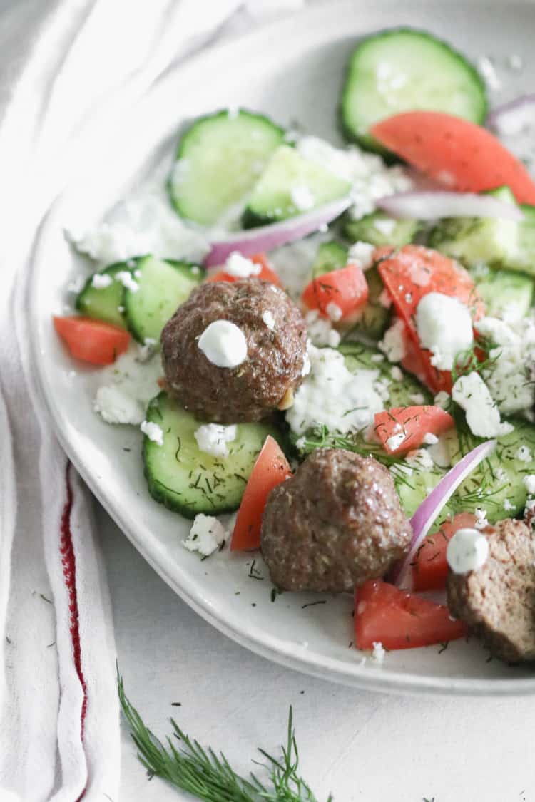 Baked Gyro Meatballs