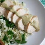 Grilled Chicken with Poblano Cream Sauce