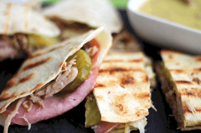 cuban sandwich quesadilla