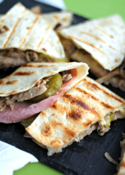 cuban sandwich quesadillas