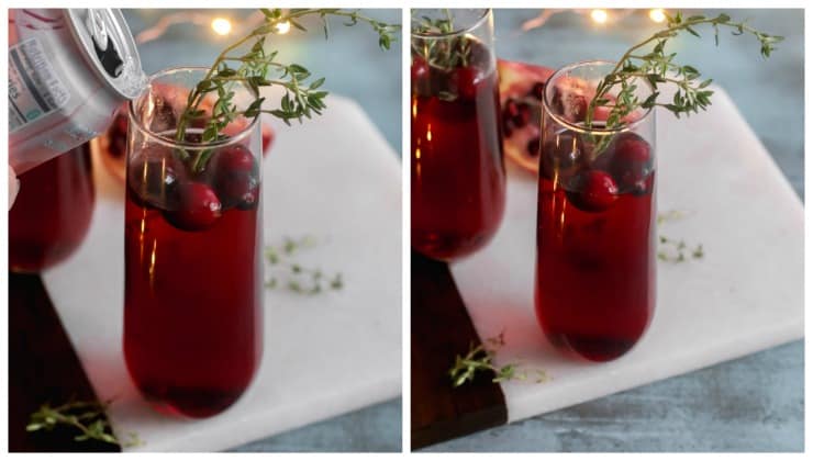 Sparkling Berry and Pomegranate Mocktail