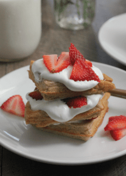 Strawberry Shortcake Waffles