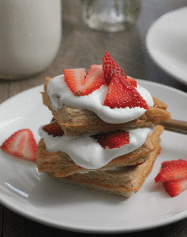 Strawberry Shortcake Waffles