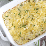 low carb, keto Smoked Gouda Cauliflower Casserole