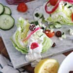 Greek Wedge Salad with a Tzatziki Vinaigrette