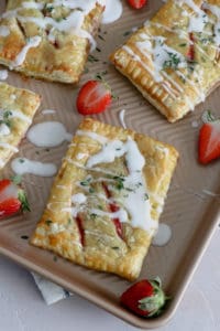 Strawberry, Thyme, and Goat Cheese Hand Pies