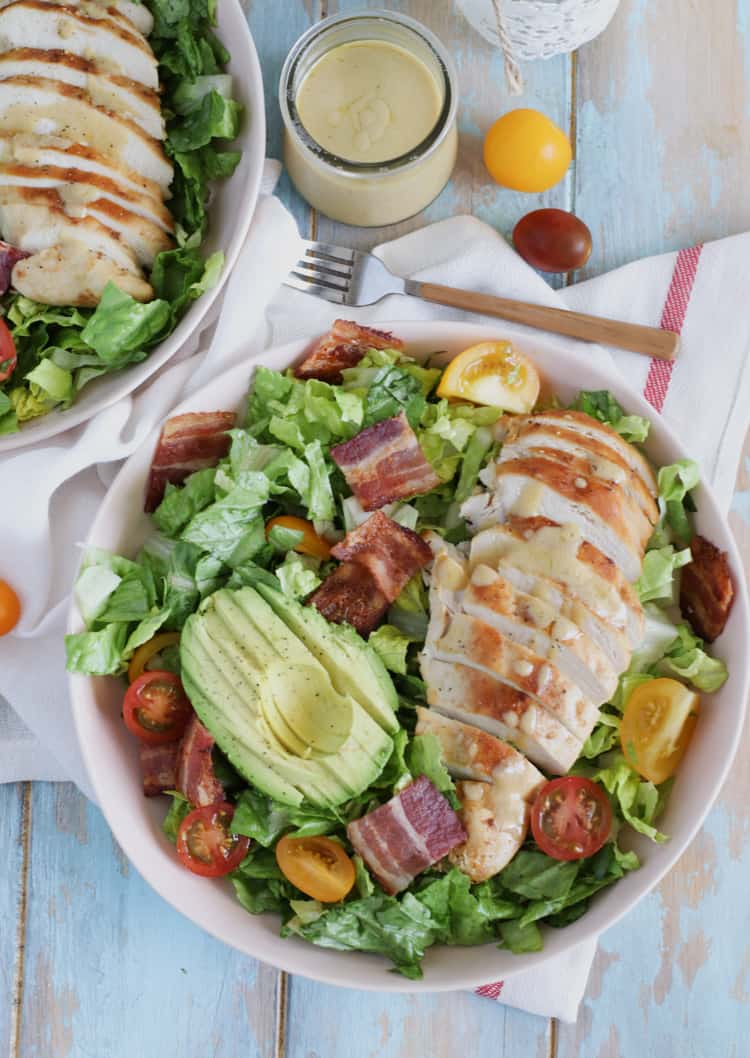 Chicken BLT Salad with a Dijon Vinaigrette 
