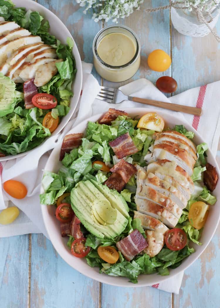 Chicken BLT Salad with a Dijon Vinaigrette