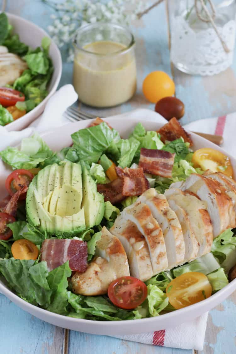 Chicken BLT Salad with a Dijon Vinaigrette