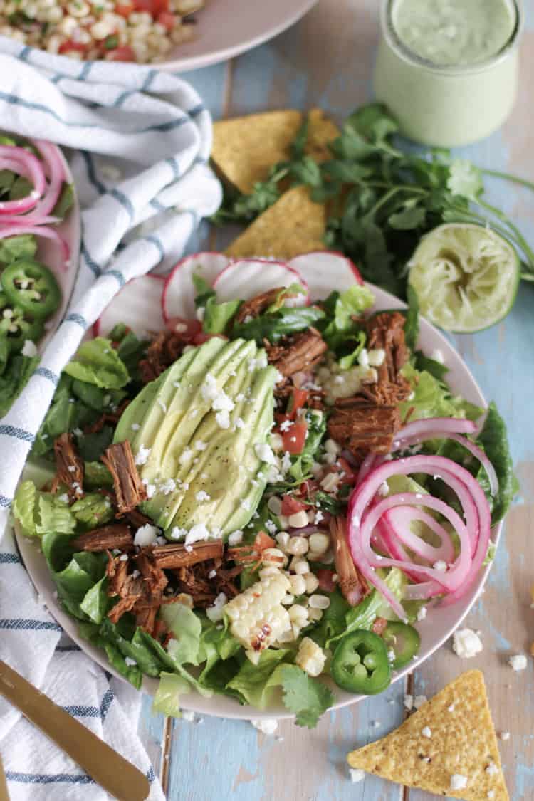 Shredded beef braised with a spicy blend of cumin, chipotle powder, garlic and oregano. This barbacoa is great protein for all of your Mexican inspired meals, made in your favorite pressure cooker!