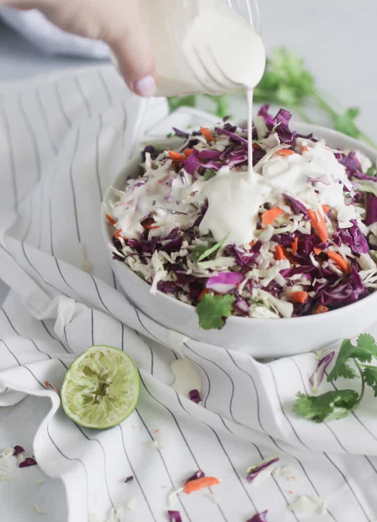 Cilantro Lime Coleslaw recipe #lowcarb #keto #coleslaw