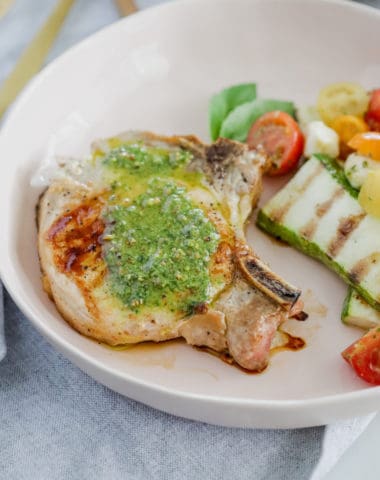 Pesto Grilled Pork Chops