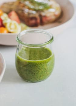 roasted garlic pistachio pesto