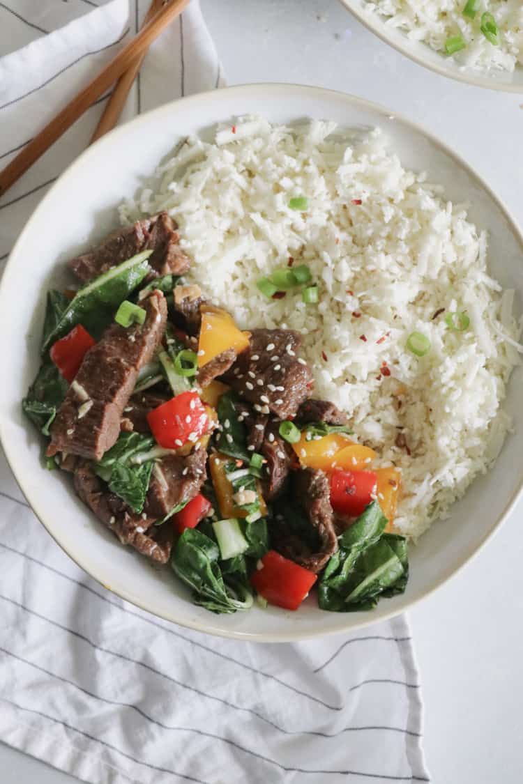 Whole 30 Beef Stir Fry in the Slow Cooker