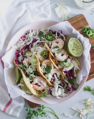 chili lime cilantro shrimp tacos