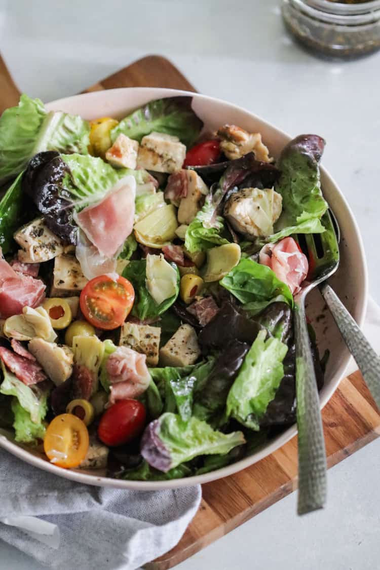 Chopped Chicken Antipasto Salad