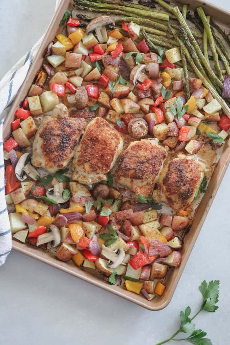 Roasted Paprika Chicken Sheet Pan Dinner