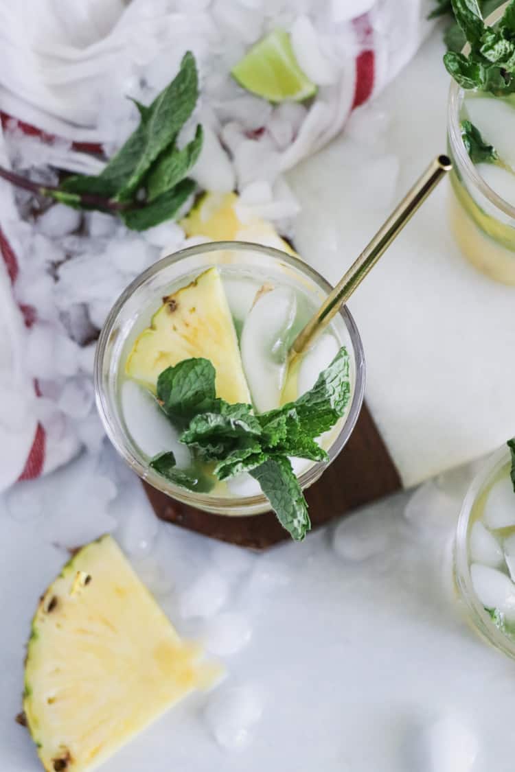 Sparkling Pineapple Mojito