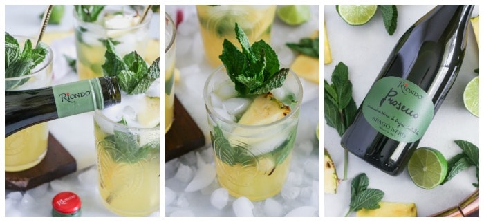 sparkling pineapple mojito