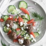 whole 30 gyro meatballs in the air fryer