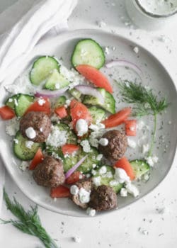 whole 30 gyro meatballs in the air fryer