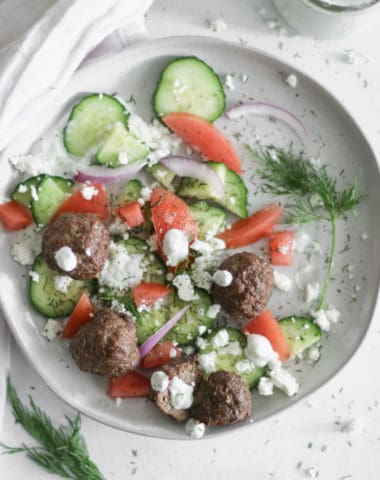 whole 30 gyro meatballs in the air fryer