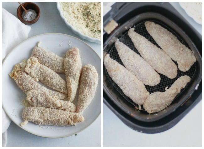 whole30 buffalo chicken tenders air fryer [keto, paleo, gf]