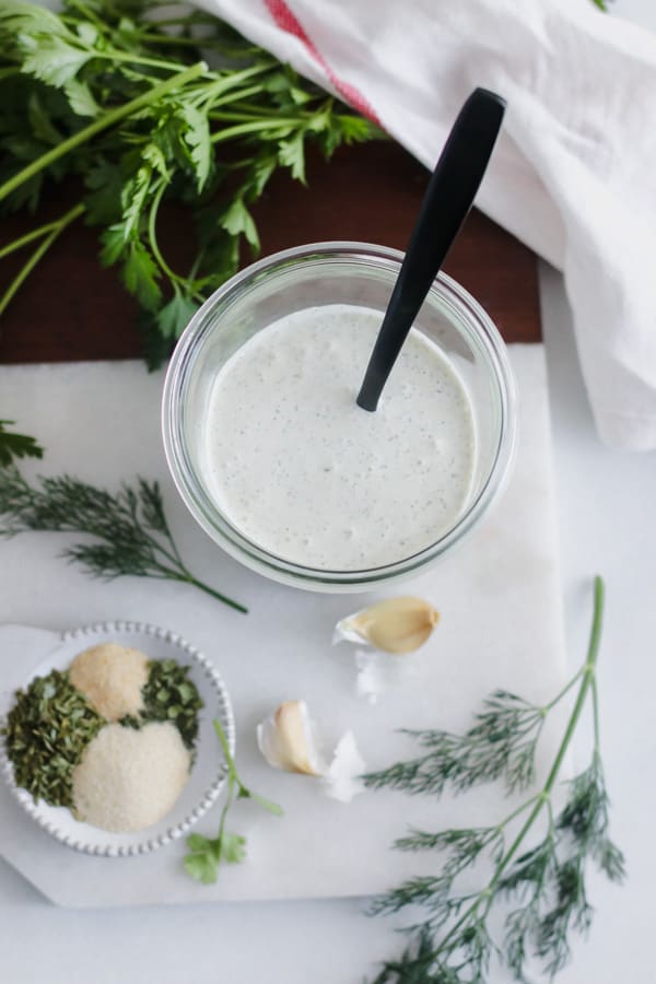 Whole30 Ranch Dressing (Paleo, Dairy Free) - Our Salty Kitchen