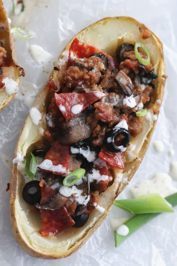 whole30 pizza potato skins