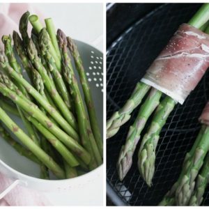 whole30 air fryer prosciutto wrapped asparagus