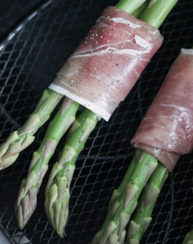 whole30 air fryer prosciutto wrapped asparagus