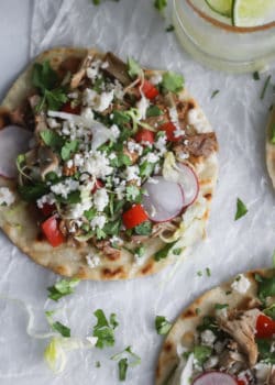 easy chicken tostadas