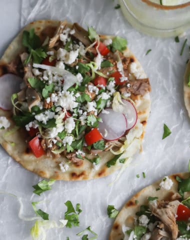 easy chicken tostadas