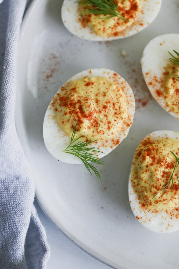 classic deviled eggs in the instant pot