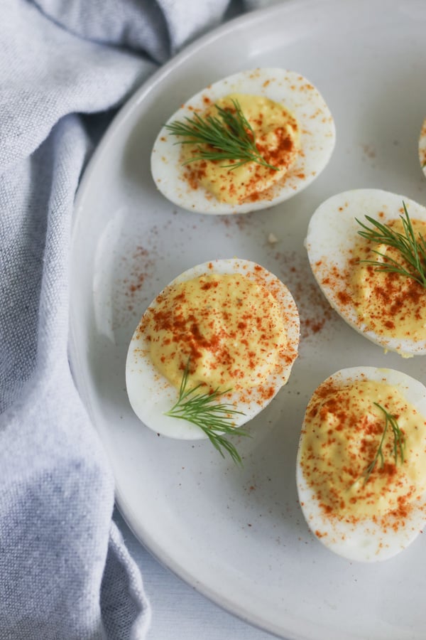 classic deviled eggs in the instant pot