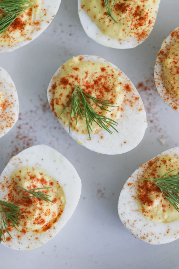 classic deviled eggs in the instant pot