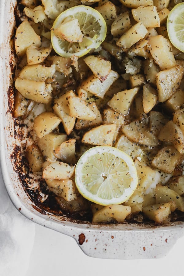 whole30 greek lemon potatoes